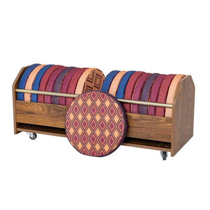 Willowbrook Bohemian Pads with Trolley Set of 20 Floor cushions DFEB003 Childrens Furniture