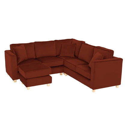 Willowbrook Byron Corner Group Sofa for Children Maroon DFEU066 Corner and Stool Childrens Furniture