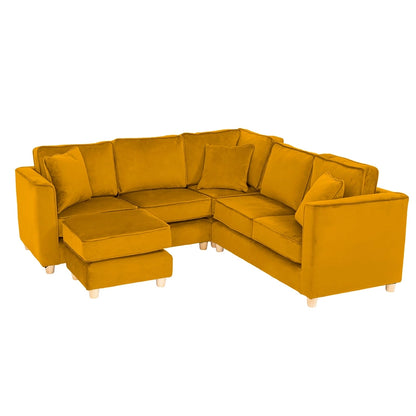 Willowbrook Byron Corner Group Sofa for Children Mustard DFEU220 Corner and Stool Childrens Furniture