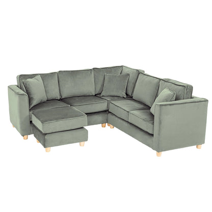 Willowbrook Byron Corner Group Sofa for Children Sage DFEU221 Corner and Stool Childrens Furniture