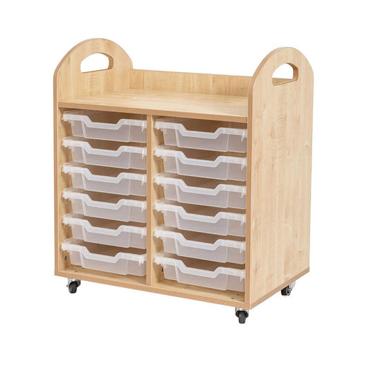 Willowbrook Classic Double Tray Unit with 12 Shallow Trays DFEC037 Childrens Furniture