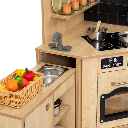 Willowbrook Classic Pack Away Kitchen Close Up with Props DFEC113 Childrens Roll Play Furniture V1
