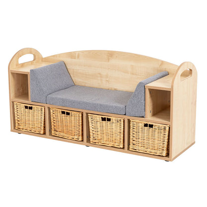 Willowbrook Classic Reading Seat with Baskets DFEC069B Childrens Furniture