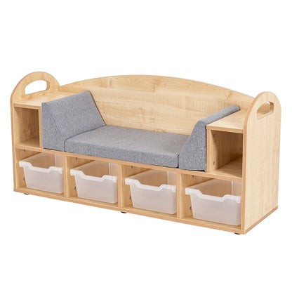 Willowbrook Classic Reading Seat with Plastic Tubs DFEC069T Childrens Furniture