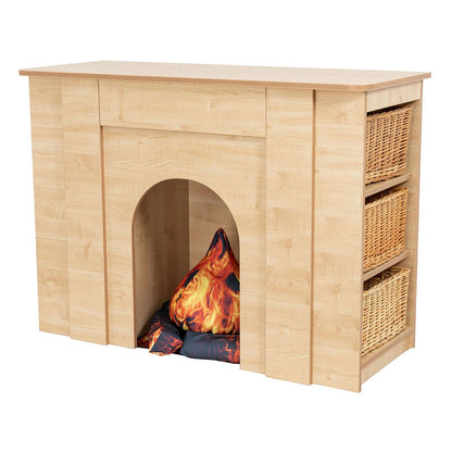 Willowbrook Classic Storage Fireplace with Baskets DFEC072B Childrens Furniture