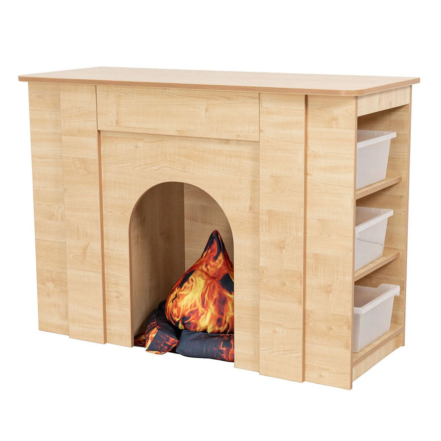 Willowbrook Classic Storage Fireplace with  Tubs DFEC072T Childrens Furniture