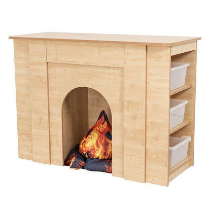 Willowbrook Classic Storage Fireplace with  Tubs DFEC072T Childrens Furniture