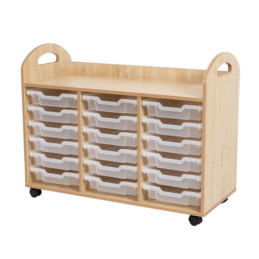 Willowbrook Classic Triple Tray Unit with 18 Shallow Trays DFEC038 Childrens Furniture