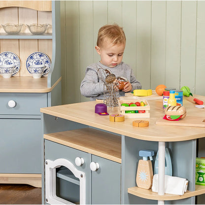 Willowbrook Coastal Kitchen Island Unit with props DFEX007 Childrens Furniture Lifestyle Image