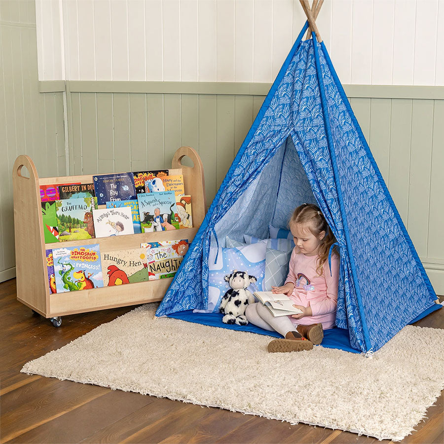 Willowbrook Coastal Teepee DFEU102 and Wallace Display Shelf Storage – 3 Tier DFEC014 Childrens Furniture