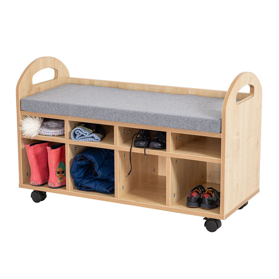 Willowbrook Compact Cloakroom Bench with Props DFEC061 Childrens Furniture