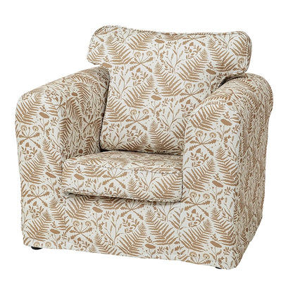 Willowbrook Farmhouse Kendal Loose Cover Chair DFEU016 Cream Floral Print for Children
