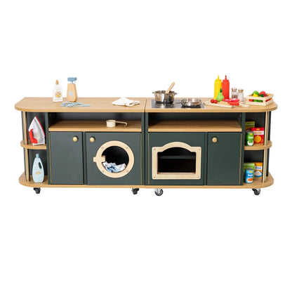 Willowbrook Farmhouse Kitchen Island Side by Side DFEF007 Childrens Furniture with Props