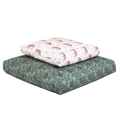 Willowbrook Farmhouse Oversized Floor Beanbag DFEU008 and Large Floor Beanbag DFEU009 Farmhouse and Floral Fabric