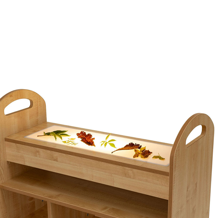 Willowbrook Investigation Station with Light Up Panel DFEC054 Childrens Furniture Close Up with Leaves