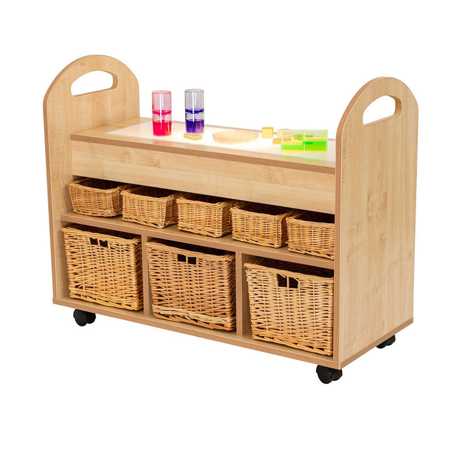 Willowbrook Investigation Station with Light Up Panel with Baskets with Props DFEC054B Childrens Furniture