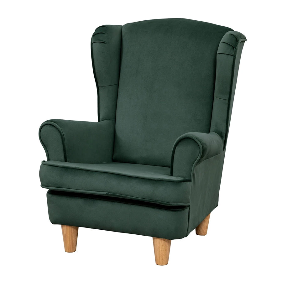Willowbrook Keats Wingback Chair for Children Emerald DFEU014 Sofa Seating