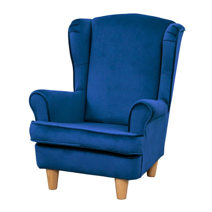 Willowbrook Keats Wingback Chair for Children Marine DFEU169 Sofa Seating