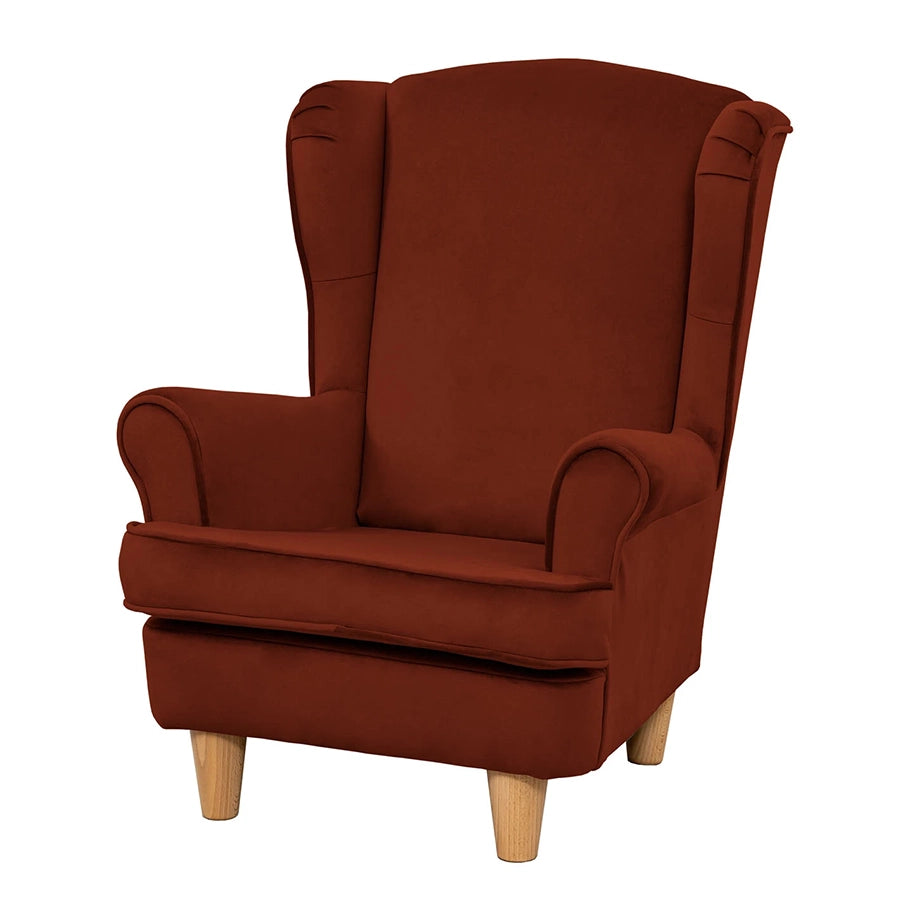 Willowbrook Keats Wingback Chair for Children Maroon DFEU061 Sofa Seating