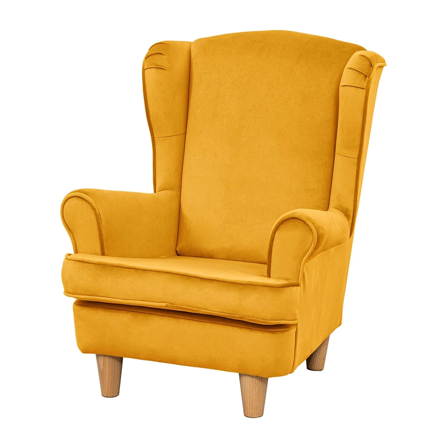 Willowbrook Keats Wingback Chair for Children Mustard DFEU215 Sofa Seating