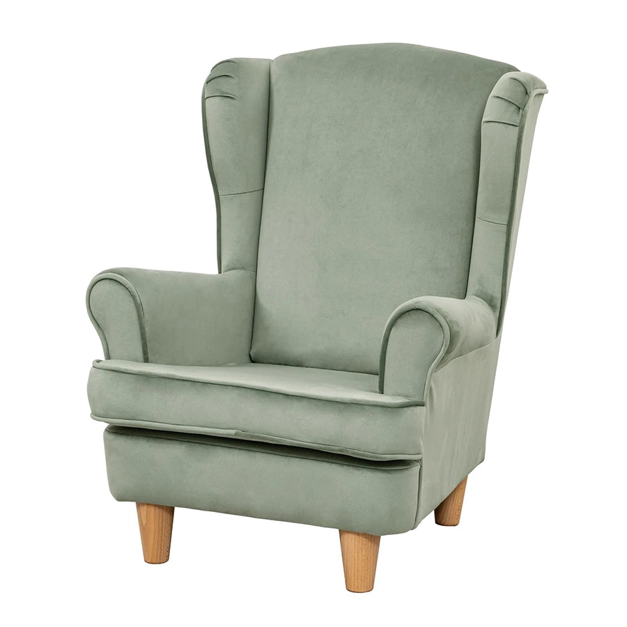 Willowbrook Keats Wingback Chair for Children Sage Green DFEU216 Sofa Seating