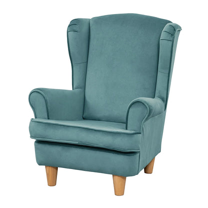 Willowbrook Keats Wingback Chair for Children Teal DFEU107 Sofa Seating