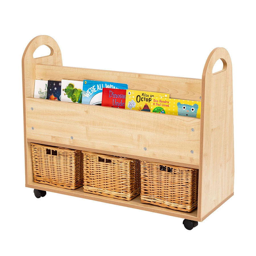 Willowbrook Magellan Book Storage 3 Shelf Unit with Baskets DFEC023B Childrens Furniture