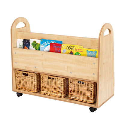 Willowbrook Magellan Book Storage 3 Shelf Unit with Baskets DFEC023B Childrens Furniture