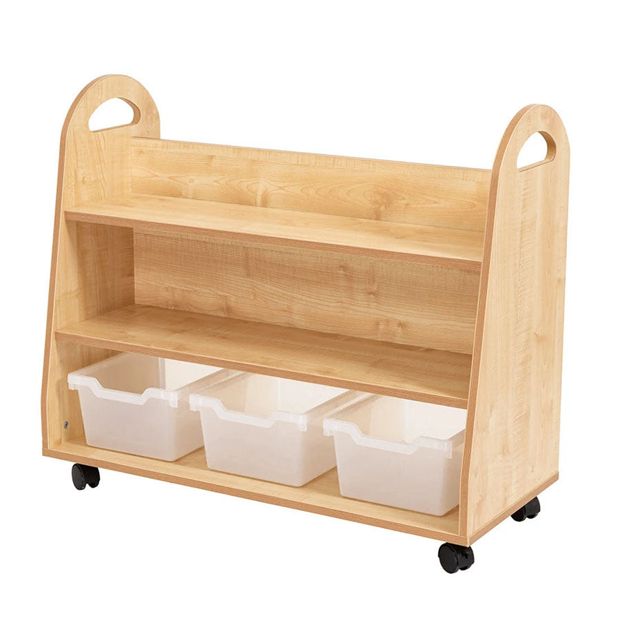 Willowbrook Magellan Book Storage 3 Shelf Unit with Tubs DFEC023T Childrens Furniture