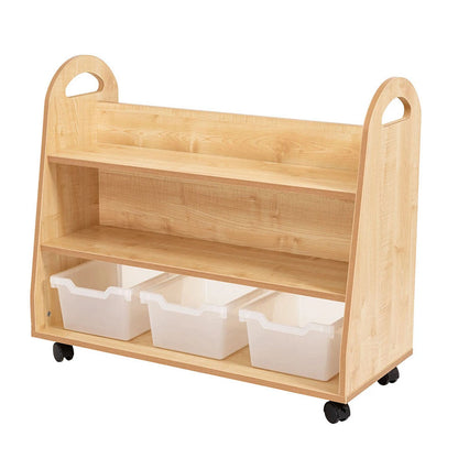 Willowbrook Magellan Book Storage 3 Shelf Unit with Tubs DFEC023T Childrens Furniture