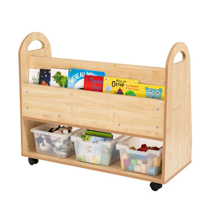 Willowbrook Magellan Book Storage 3 Shelf Unit with Tubs and Props DFEC023T Childrens Furniture