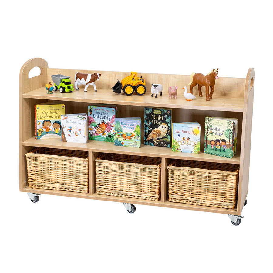 Willowbrook Medium Wide Raleigh Mobile Unit with Baskets with Props DFEC033B Childrens Furniture