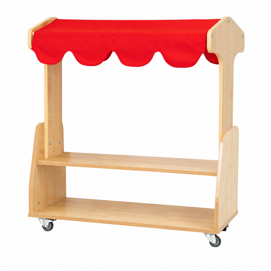 Willowbrook One Tier Mobile Market Stall DFEC111 Childrens Role Play Furniture