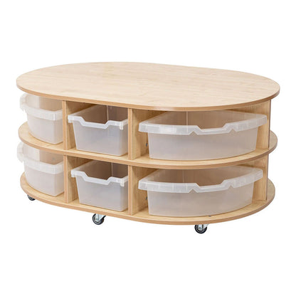 Willowbrook Oval Two Tier Quadrant Unit with Tubs DFEC070T Childrens Furniture