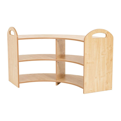 Willowbrook Pioneer Curved Storage Unit Tier 2 Side View DFEC022 Childrens Furniture