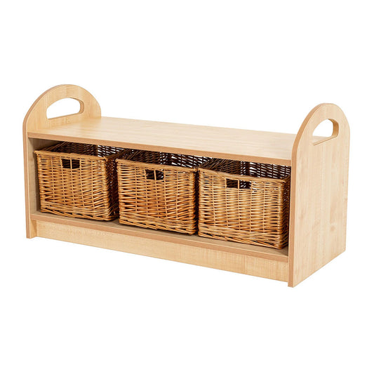 Willowbrook Pioneer One Tier Open Shelving Unit with Baskets DFEC001B Children Furniture