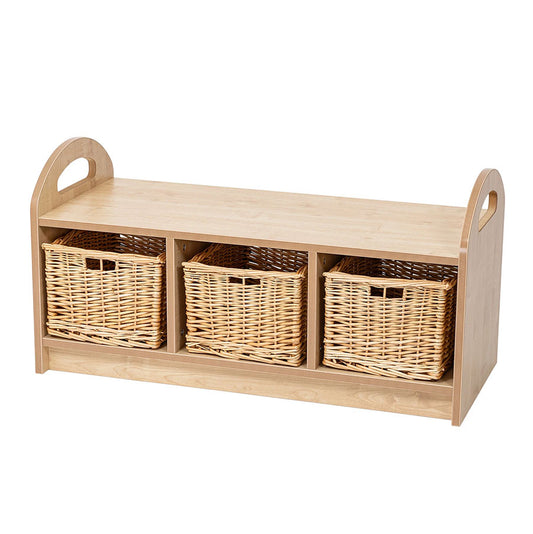 Willowbrook Pioneer One Tier Open Shelving Unit with Dividers and Baskets DFEC00T Childrens Furniture