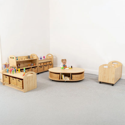 Willowbrook Pioneer One Tier Open Storage Unit with Baskets DFEC003B Childrens Furniture Lifestyle Image