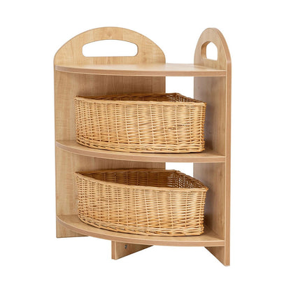 Willowbrook Pioneer Two Tier Corner Unit with Baskets DFEC010B Childrens Furniture
