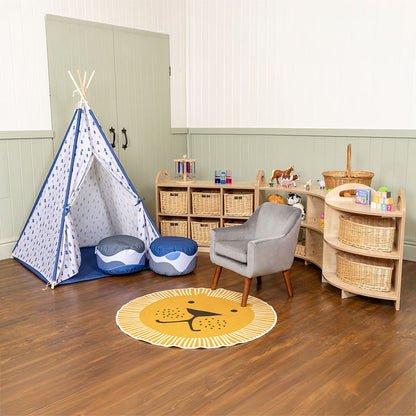 Willowbrook Pioneer Two Tier Corner Unit with Baskets DFEC010B Childrens Furniture Lifestyle Image