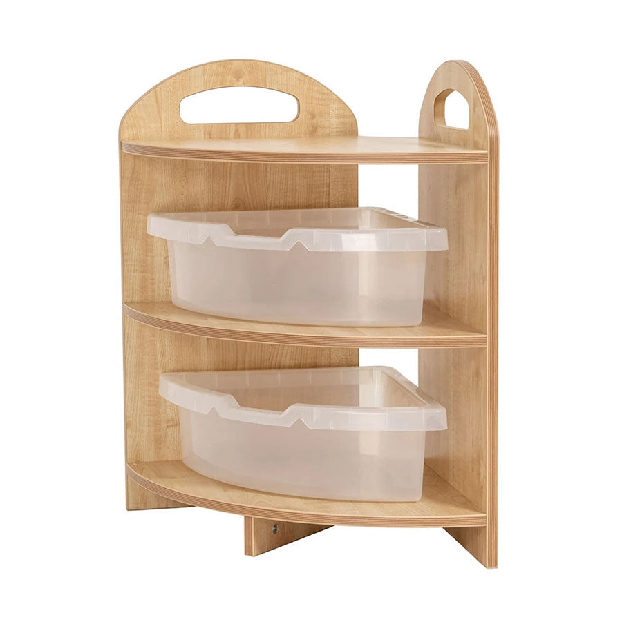 Willowbrook Pioneer Two Tier Corner Unit with Tubs DFEC010T Childrens Furniture