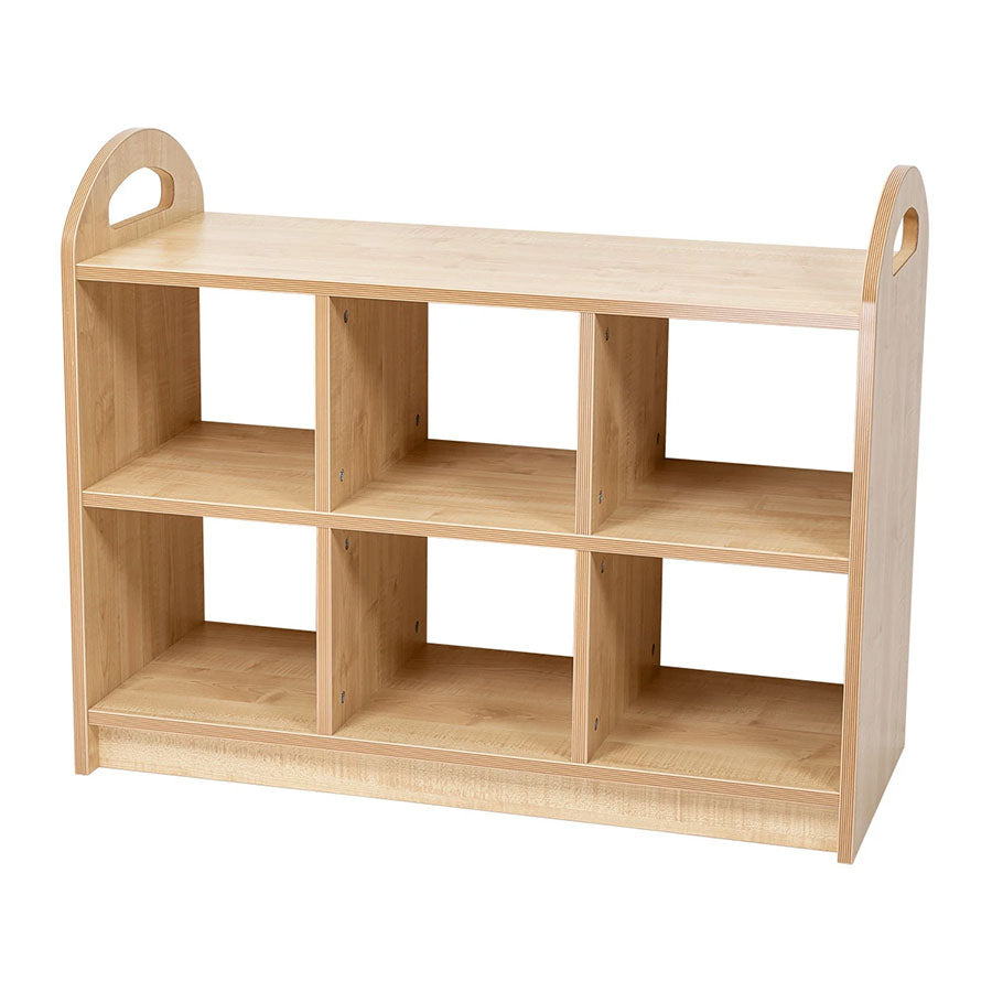 Willowbrook Pioneer Two Tier Open Shelving with Dividers DFEC006 Childrens Furniture
