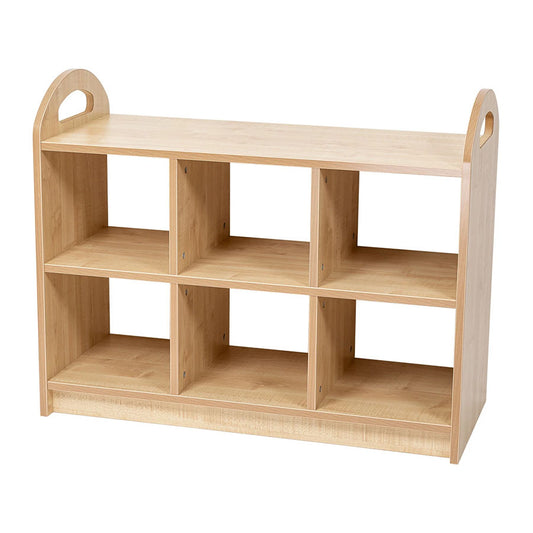 Willowbrook Pioneer Two Tier Open Shelving with Dividers DFEC006 Childrens Furniture