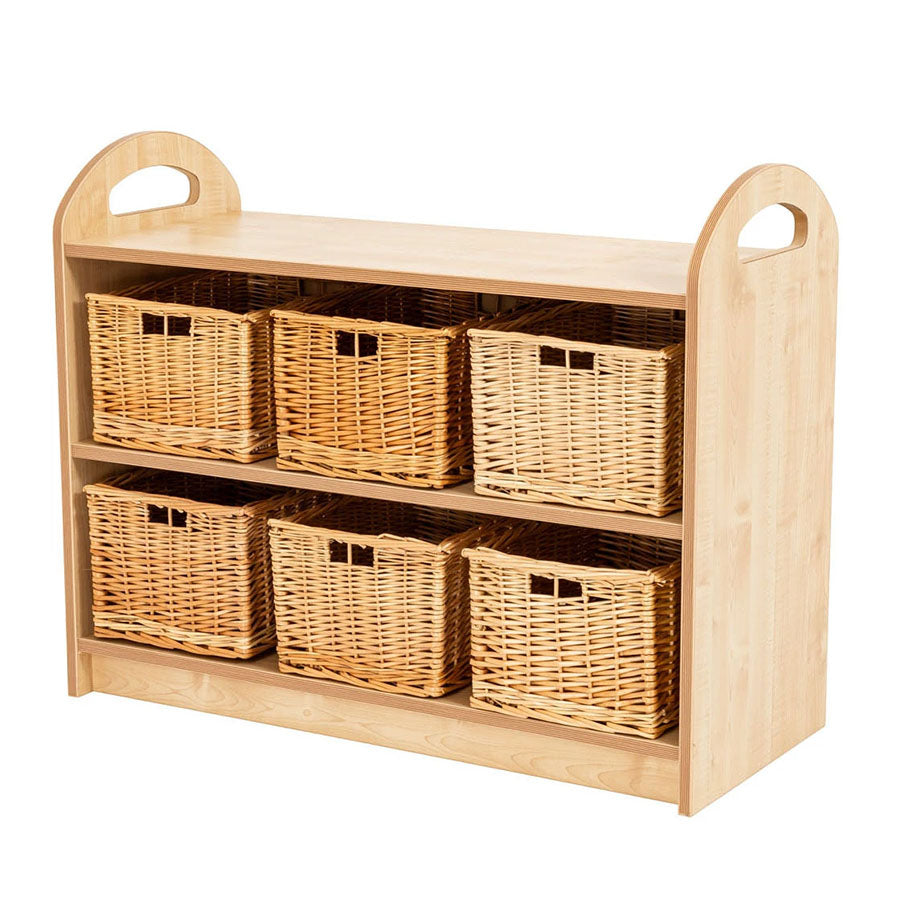 Willowbrook Pioneer Two Tier Storage Unit with Baskets DFEC007B Childrens Furniture 