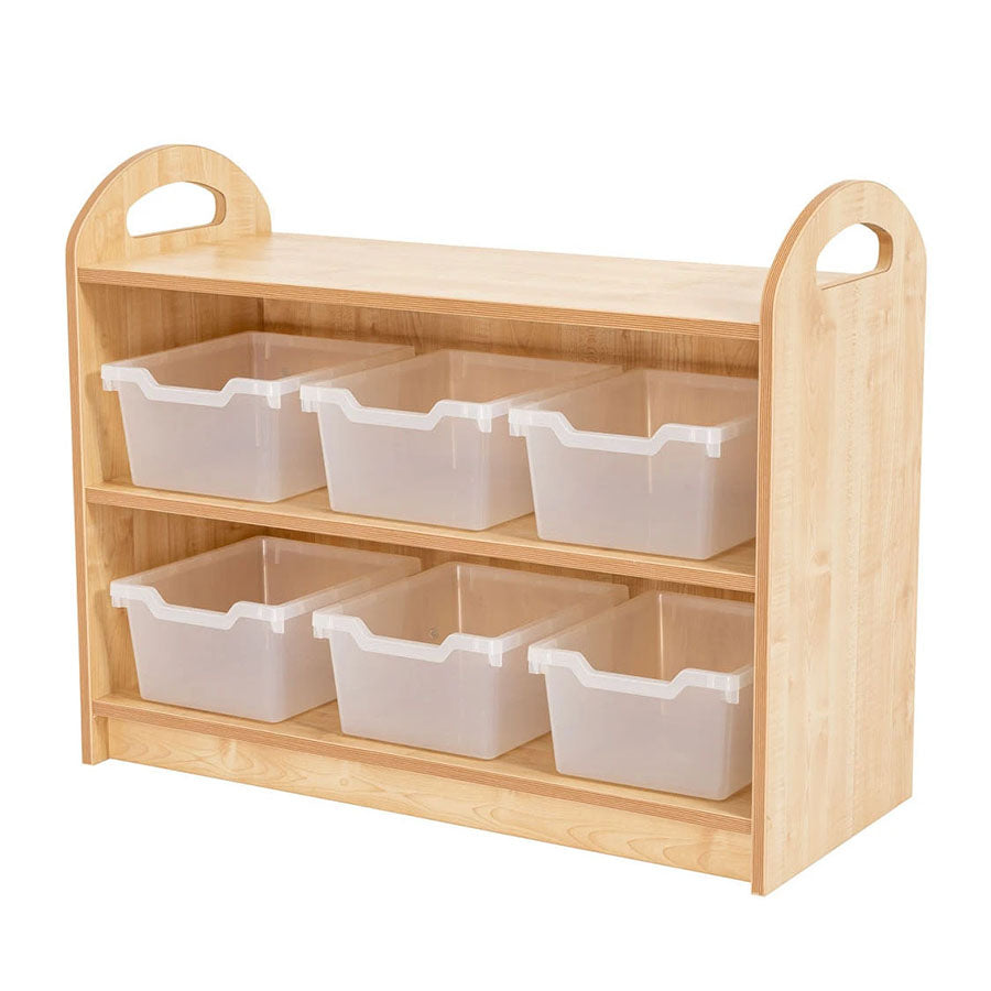 Willowbrook Pioneer Two Tier Storage Unit with Tubs DFEC007T Childrens Furniture 