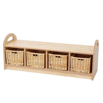 Willowbrook Pioneer Wide One Tier Unit with Baskets DFEC029B Childrens Furniture