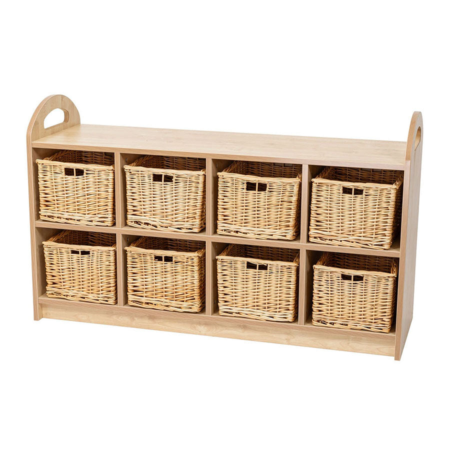 Willowbrook Pioneer Wide Two Tier Unit with Baskets DFEC031B Childrens Furniture