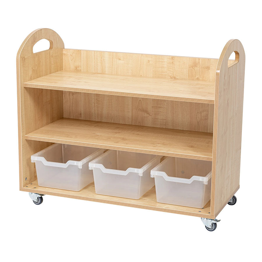 Willowbrook Stanley 3 Shelf Mobile Unit with Tubs DFEC018T Childrens Furniture