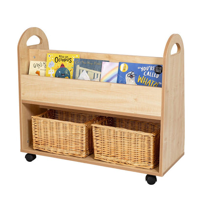 Willowbrook Wallace Display Shelf Storage – 3 Tier with Baskets Back view DFEC014B Childrens Furniture