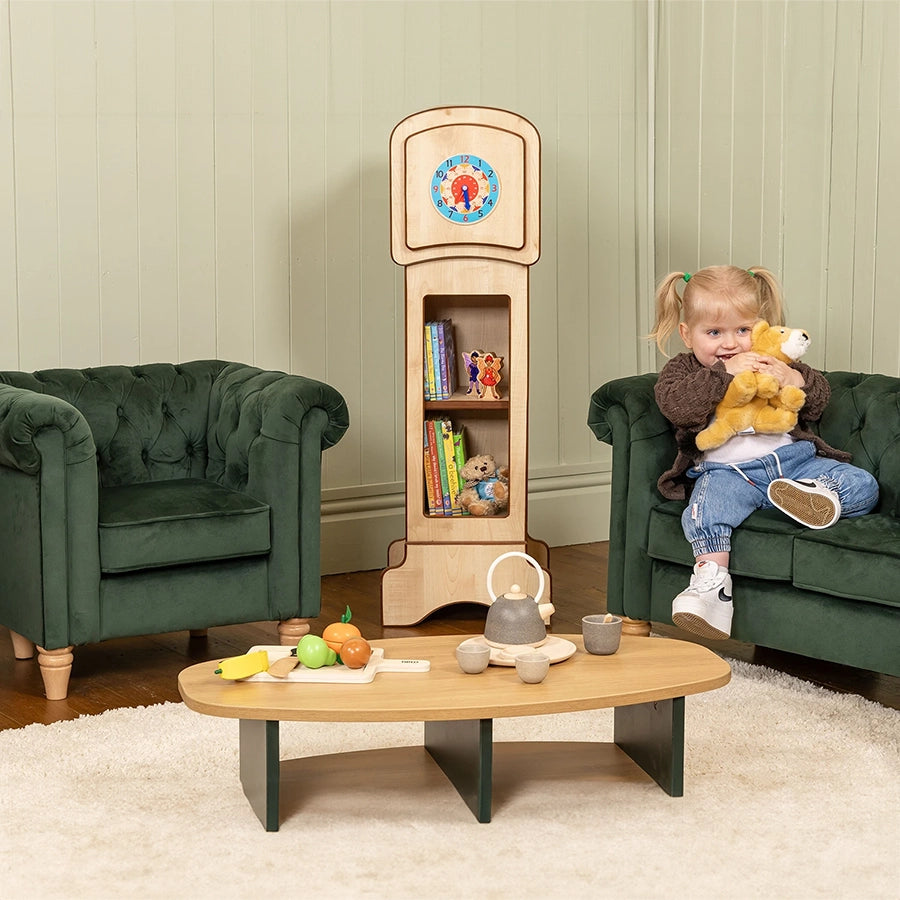 Willowbrook Windsor Chesterfield Chair and Sofa for Children Emerald DFEU012 and DFEU013 Sofa Seating Lifestyle Image 1